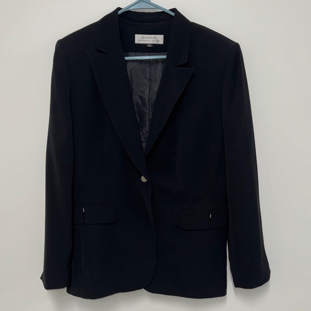 Vintage Tahari Midnight Black Blazer